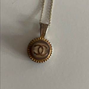 Chanel button necklace